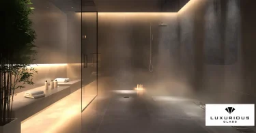 steam shower glass enclosure